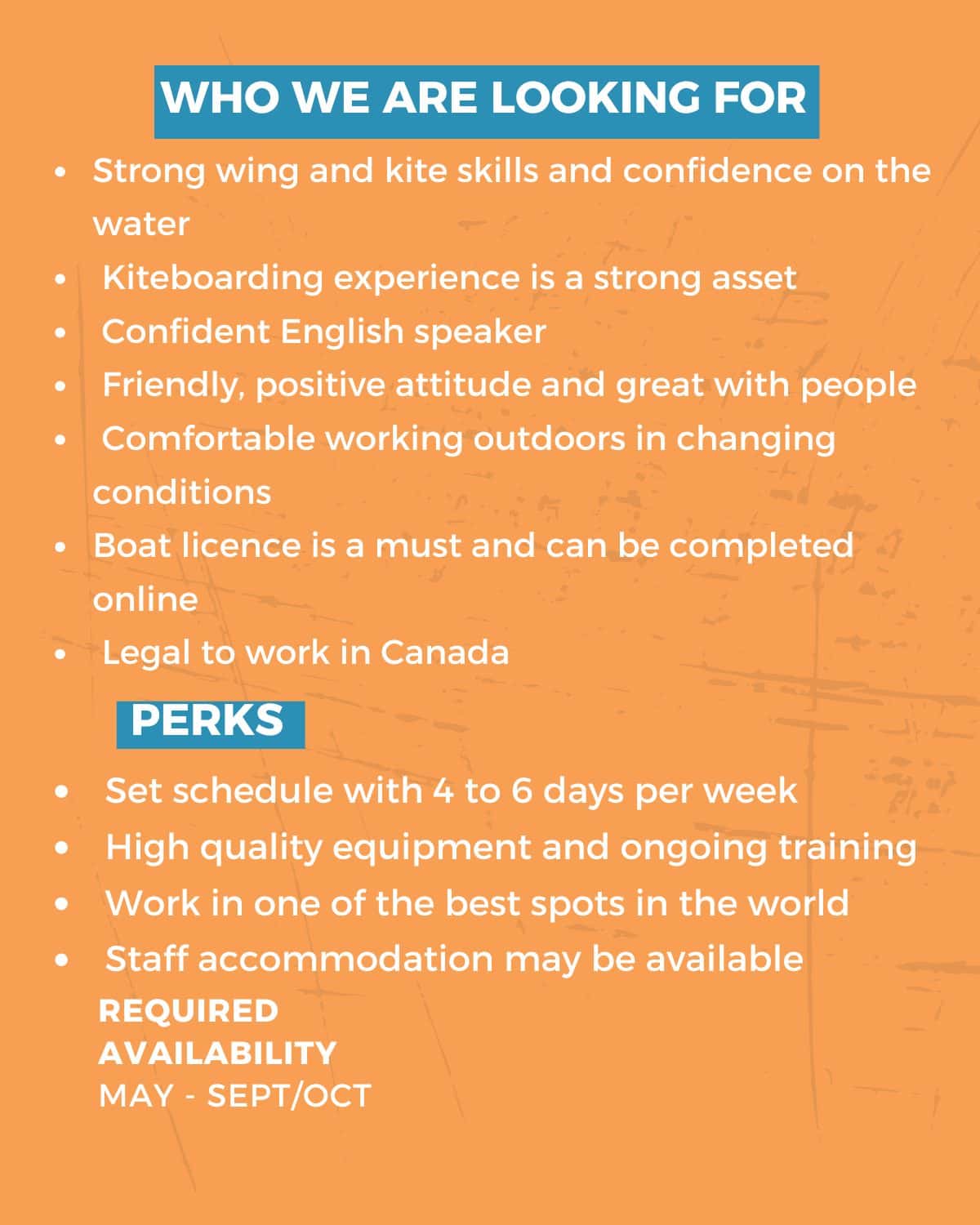 Kiteboarding / Wingfoiling Instructor